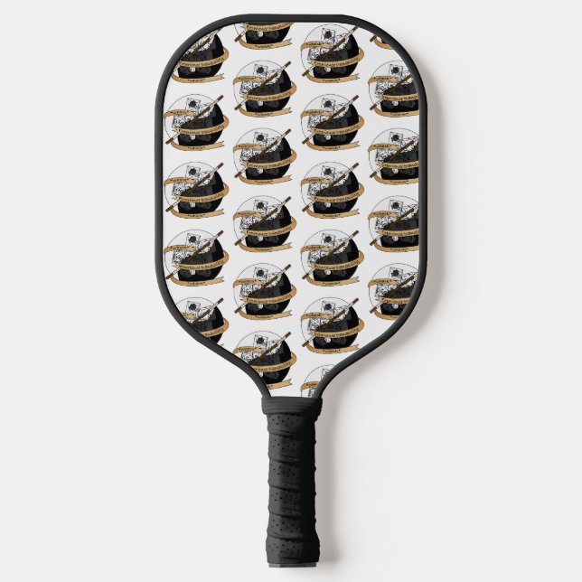 Monk Dice Design Pickleball Schläger (Vorderseite)