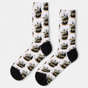 Monk Dice Design Socken