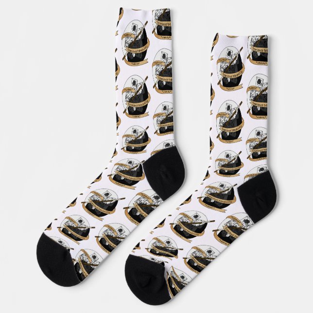 Monk Dice Design Socken (Linkes Detail)