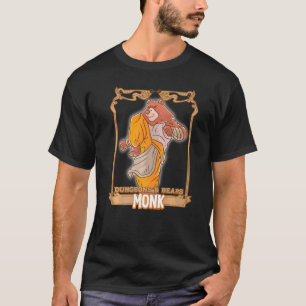 Monk Dungeons and Bars Nerdy Bären Nerd Geek Rpg D T-Shirt