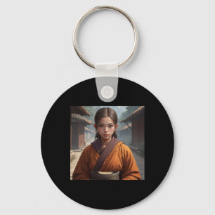 Monk Girl Sticker3 Schlüsselanhänger