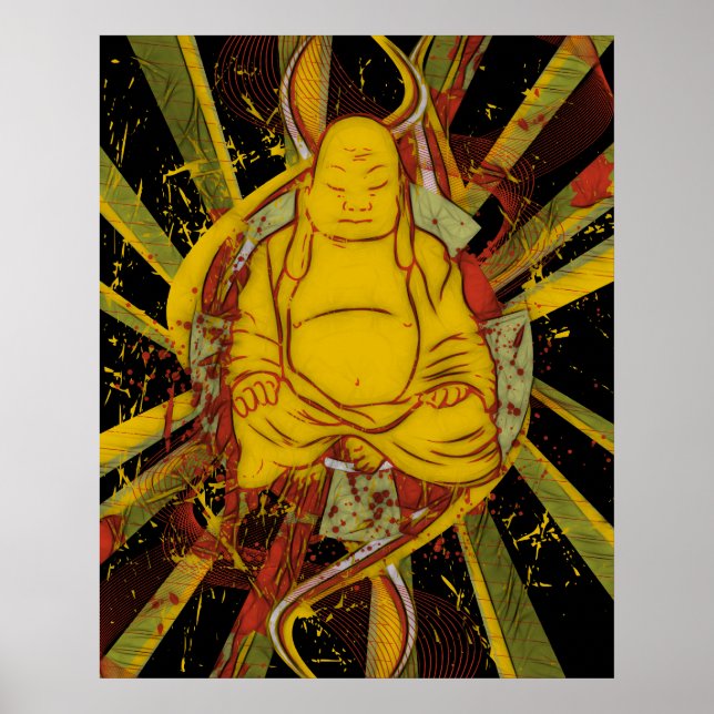 Monk in Meditation Poster (Vorne)