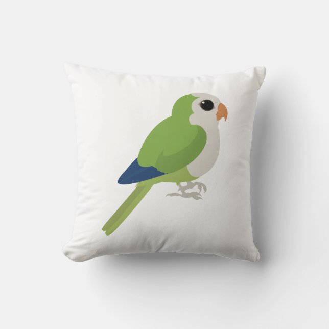 Monk Parakeet Kissen (Vorderseite)