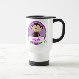 Monkarooni Monkey Personalisiert Travel Mug Cup Reisebecher
