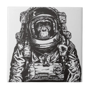 Monkey Astronaut Fliese