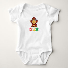 Monkey Baby Jersey Bodysuit Strampler