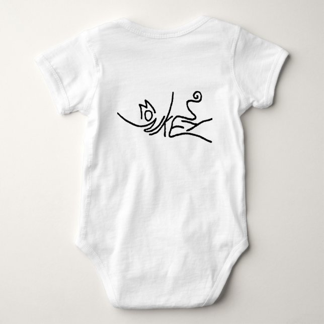 Monkey Baby Onsie Strampler (Rückseite)