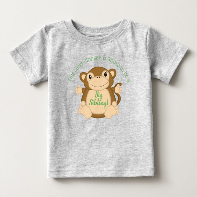 Monkey Baby Shower Dschungel T-shirt (Vorderseite)