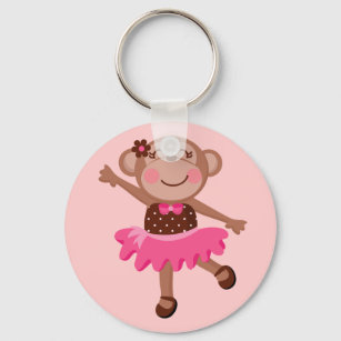 Monkey Ballerina Schlüsselanhänger