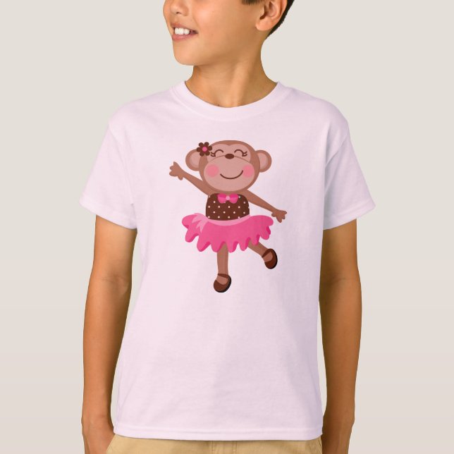 Monkey Ballerina T-Shirt (Vorderseite)
