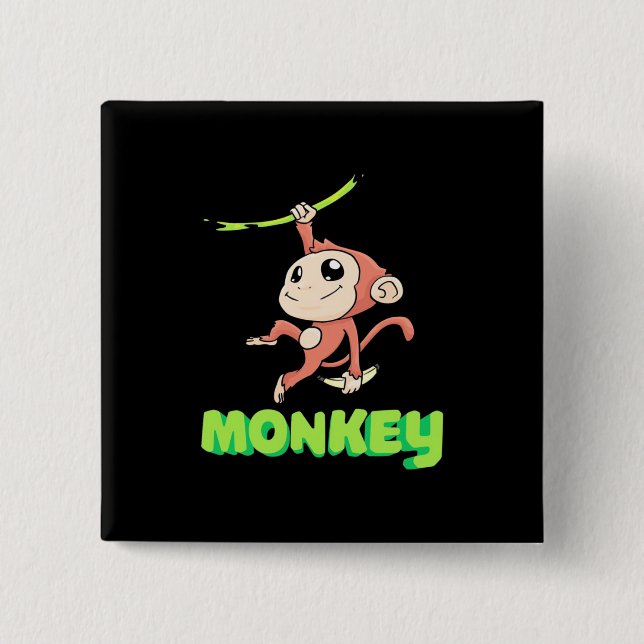 Monkey Banana Button (Vorderseite)
