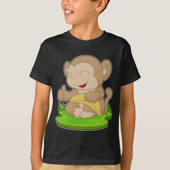 Monkey Banana Fruit T-Shirt (Vorderseite)