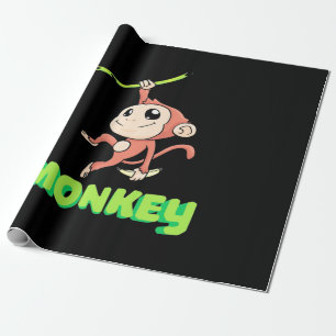 Monkey Banana Geschenkpapier