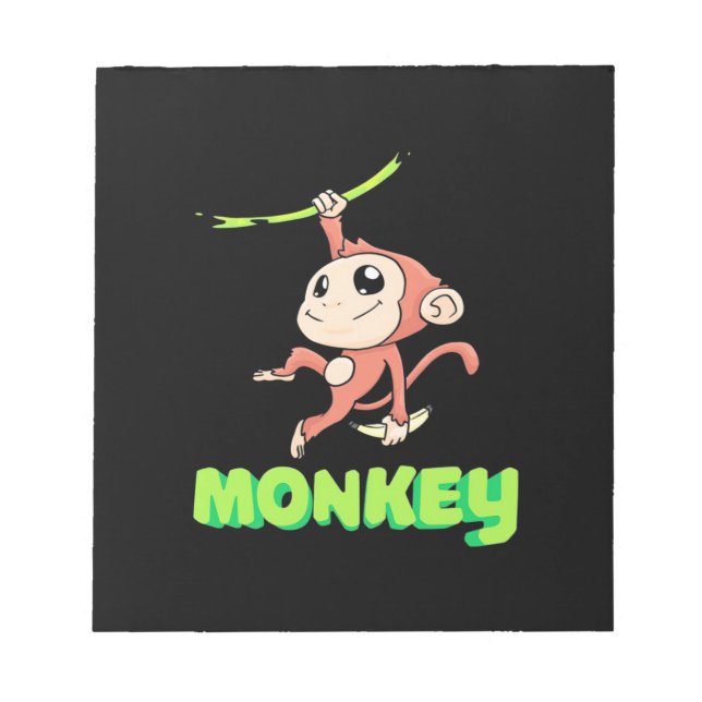 Monkey Banana Notizblock (Vorderseite)