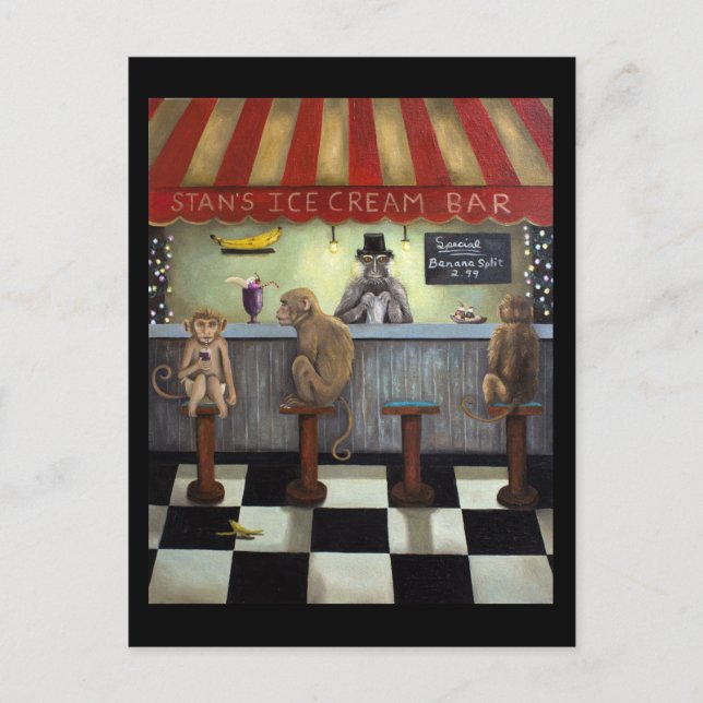 Monkey Bar Postkarte (Vorderseite)