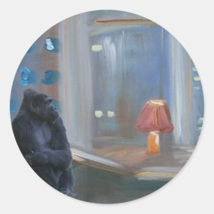 Monkey Bar Runder Aufkleber