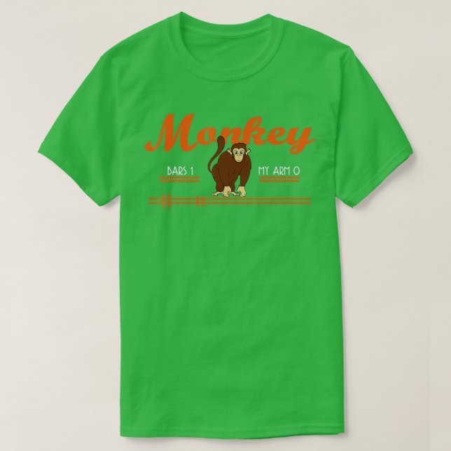 Monkey Bars 0 My Arms 1 Monkey Gifts T-Shirt (Design vorne)