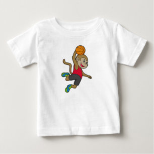 Monkey Basketball-Spieler Basketball Baby T-shirt