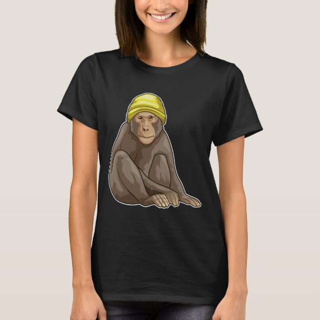 Monkey Beanie T-Shirt (Vorderseite)