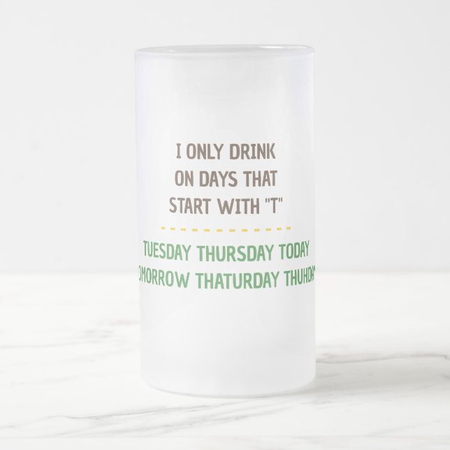 Monkey Beer Stein Mattglas Bierglas (Mittel)