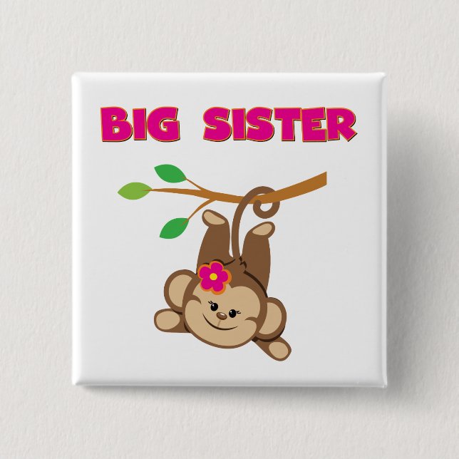 Monkey Big Sister Button (Vorderseite)
