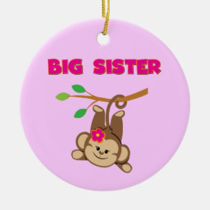 Monkey Big Sister Keramik Ornament