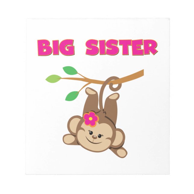 Monkey Big Sister Notizblock (Vorderseite)
