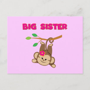 Monkey Big Sister Postkarte