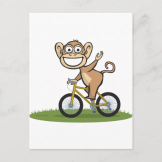 Monkey Biker Postkarte