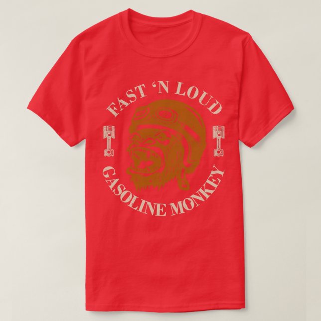 Monkey Biker T-Shirt (Design vorne)