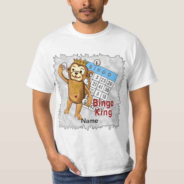 Monkey Bingo König T-Shirt (Vorderseite)