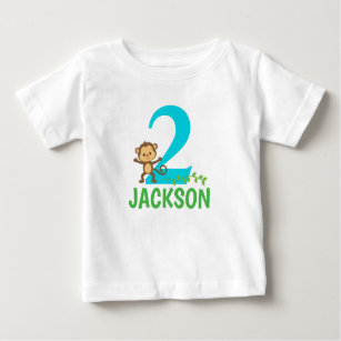 Monkey Birthday Baby T-shirt