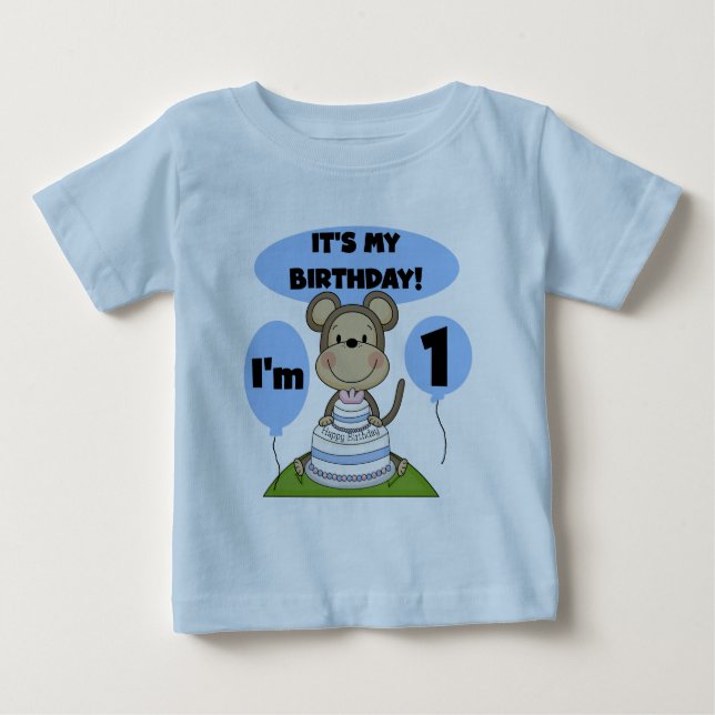 Monkey Birthday Boy 1. Baby T-shirt (Vorderseite)