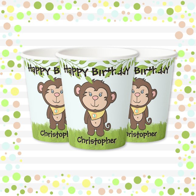 Monkey Birthday Pappbecher (Von Creator hochgeladen)