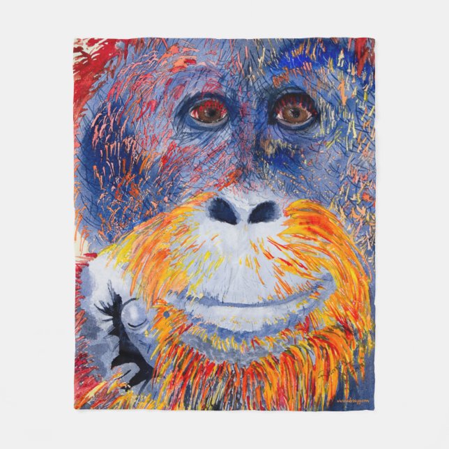 Monkey Boy Fleece Blanket (Vorderseite)