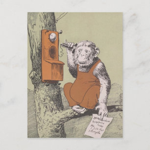 "Monkey Business Call" Postkarte