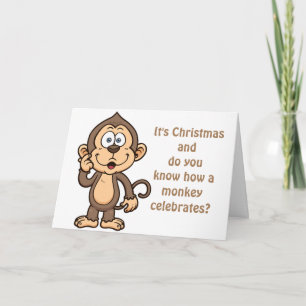 MONKEY BUSINESS-ME/YOU UND MISTLETOE CHRISTMAS FEIERTAGSKARTE