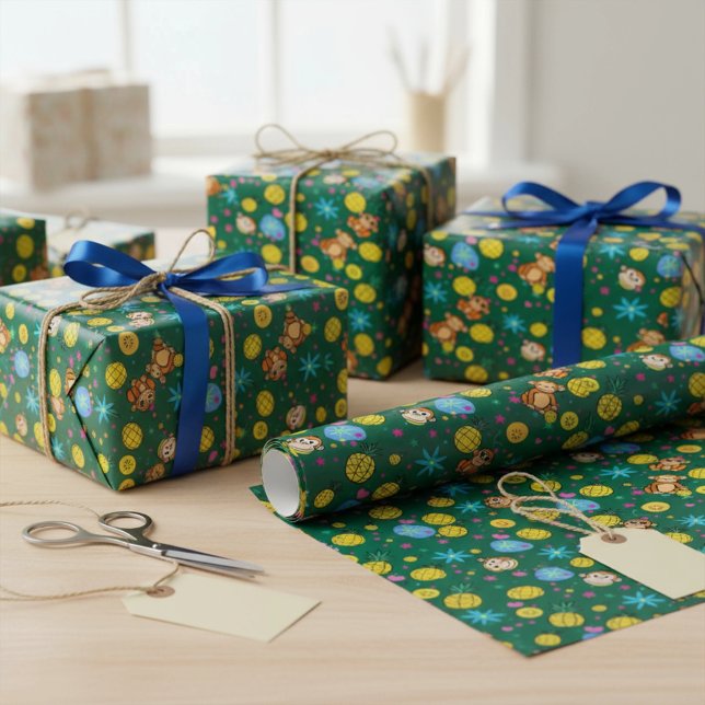 Monkey Business Pattern Geschenkpapier (Von Creator hochgeladen)
