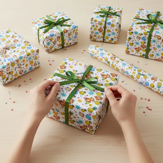 Monkey Business Pattern Geschenkpapier (Von Creator hochgeladen)