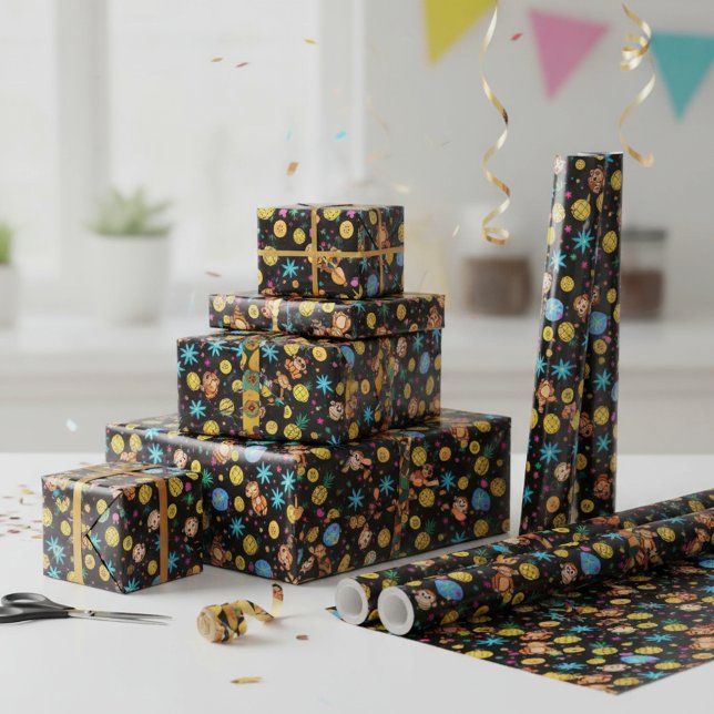 Monkey Business Pattern Geschenkpapier (Von Creator hochgeladen)