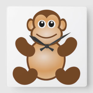 MONKEY BUSINESS QUADRATISCHE WANDUHR