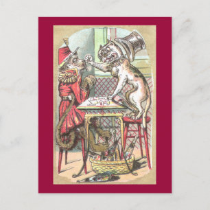 Monkey Card Cheat Says Bulldog Postkarte