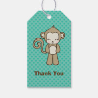 Monkey Cartoon Kawaii und Niedlich Vielen Dank