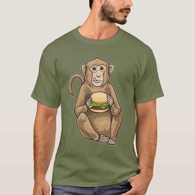 Monkey Cheeseburger T-Shirt (Vorderseite)
