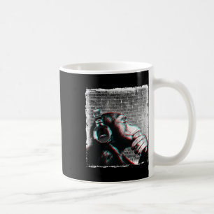 Monkey Chimp mit Kopfhörer Shirt - Edm Dj Music Kaffeetasse