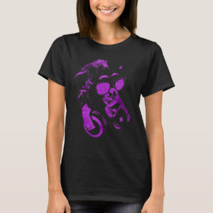 Monkey Chimp With Sungasse And Headphones 1 T-Shirt
