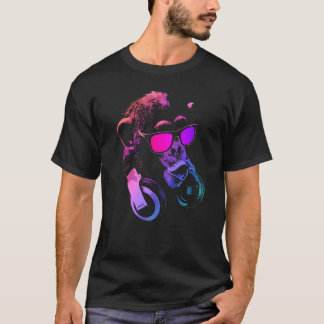 Monkey Chimp With Sungasse And Headphones 1 T-Shirt