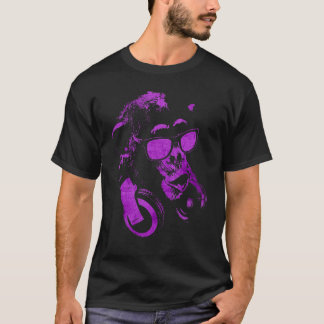 Monkey Chimp With Sungasse And Headphones 1 T-Shirt