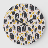 Monkey Chimpanzee & Banana Pattern