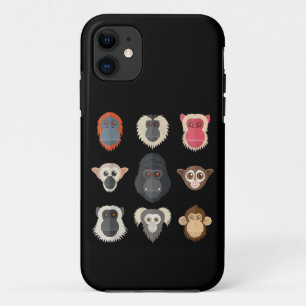 Monkey Chimpanzee Gorilla Spider Affen Eichhörnche Case-Mate iPhone Hülle